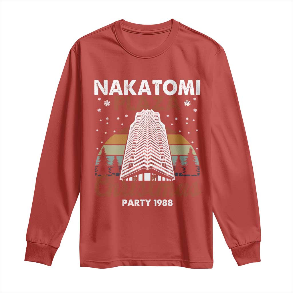 Nakatomi Plaza Christmas Party 1988 Long Sleeve Shirt Xmas Gift TS10 Red Print Your Wear