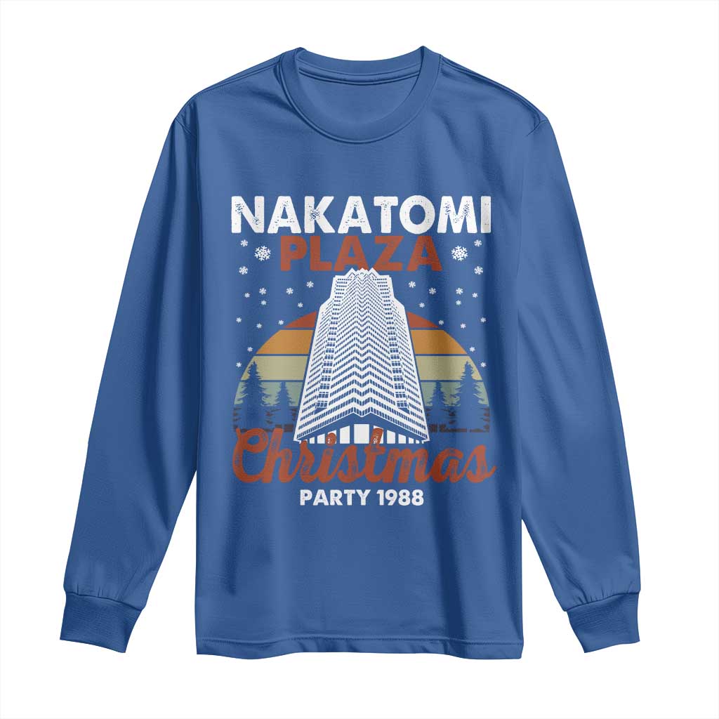 Nakatomi Plaza Christmas Party 1988 Long Sleeve Shirt Xmas Gift TS10 Royal Blue Print Your Wear