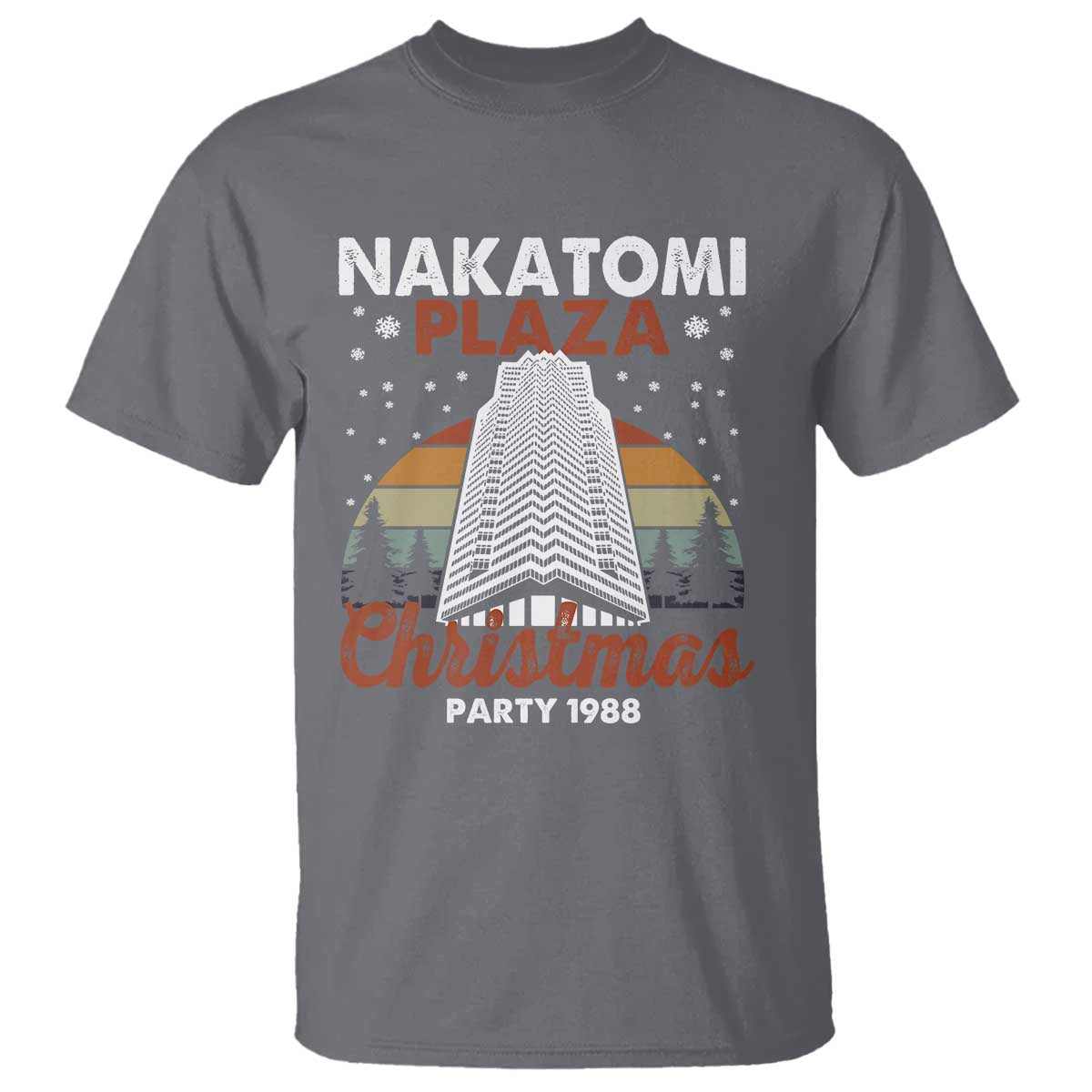 Nakatomi Plaza Christmas Party 1988 T Shirt Xmas Gift TS10 Charcoal Print Your Wear