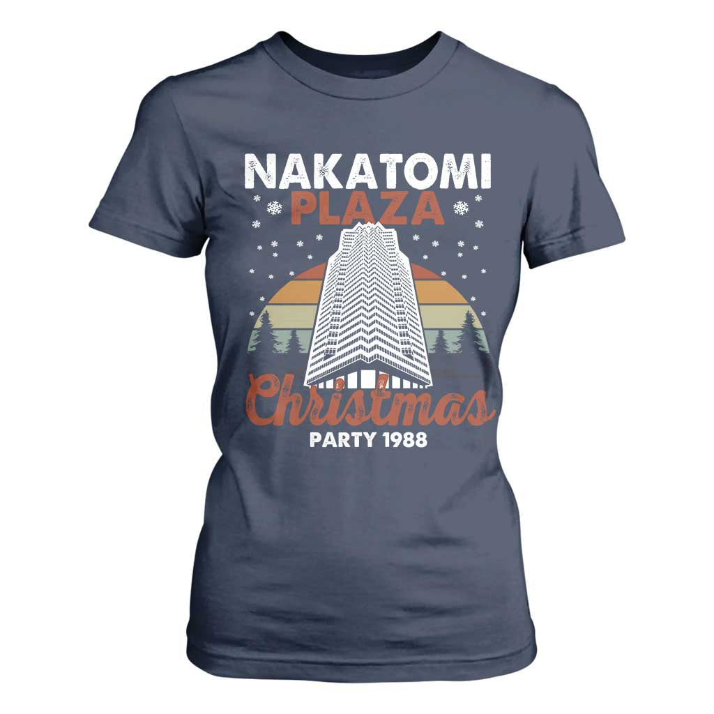 Nakatomi Plaza Christmas Party 1988 T Shirt For Women Xmas Gift TS10 Navy Print Your Wear