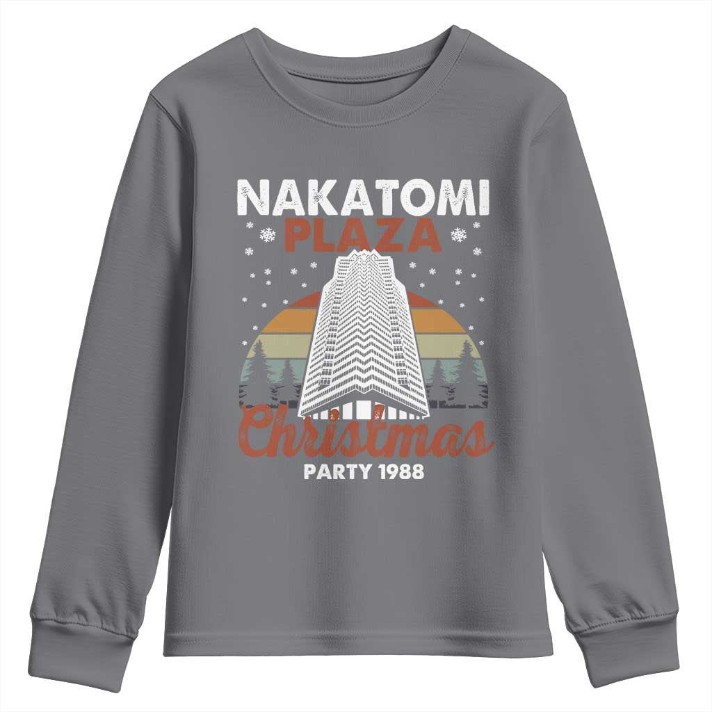 Nakatomi Plaza Christmas Party 1988 Youth Sweatshirt Xmas Gift TS10 Charcoal Print Your Wear