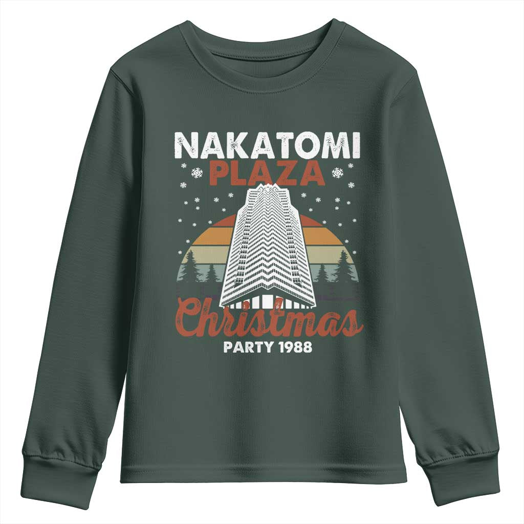 Nakatomi Plaza Christmas Party 1988 Youth Sweatshirt Xmas Gift TS10 Dark Forest Green Print Your Wear