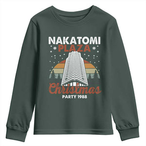 Nakatomi Plaza Christmas Party 1988 Youth Sweatshirt Xmas Gift TS10 Dark Forest Green Print Your Wear