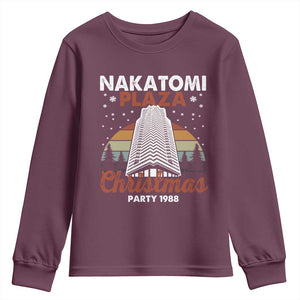 Nakatomi Plaza Christmas Party 1988 Youth Sweatshirt Xmas Gift TS10 Maroon Print Your Wear