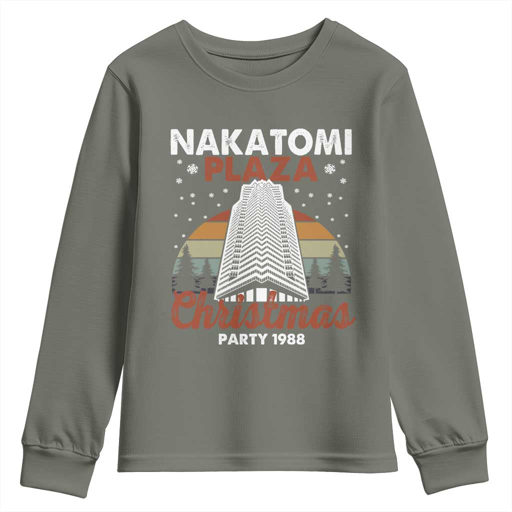 Nakatomi Plaza Christmas Party 1988 Youth Sweatshirt Xmas Gift TS10 Military Green Print Your Wear