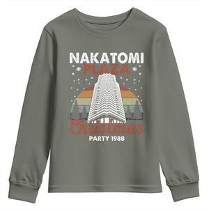 Nakatomi Plaza Christmas Party 1988 Youth Sweatshirt Xmas Gift TS10 Military Green Print Your Wear
