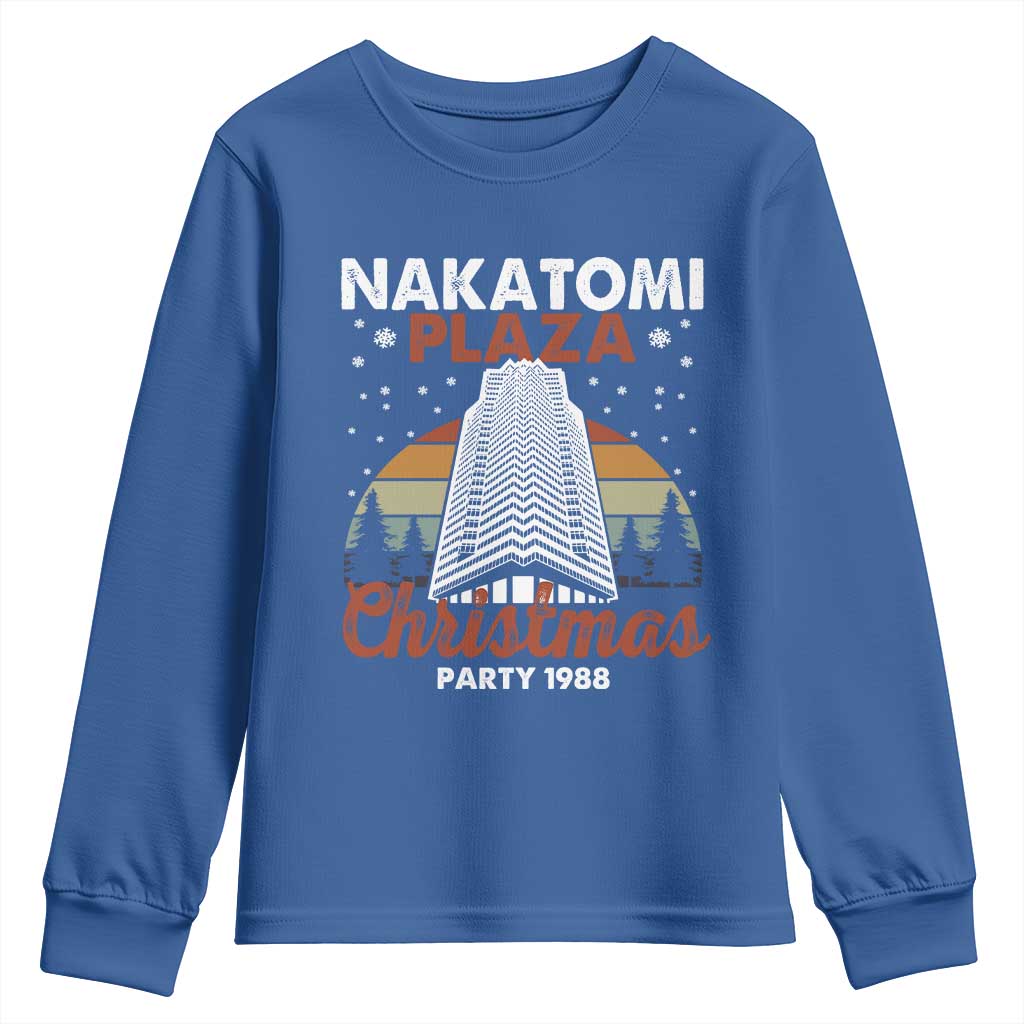 Nakatomi Plaza Christmas Party 1988 Youth Sweatshirt Xmas Gift TS10 Royal Blue Print Your Wear