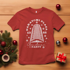 Nakatomi Plaza Christmas Party 1988 T Shirt Funny 80's Xmas Movie TS10 Red Print Your Wear