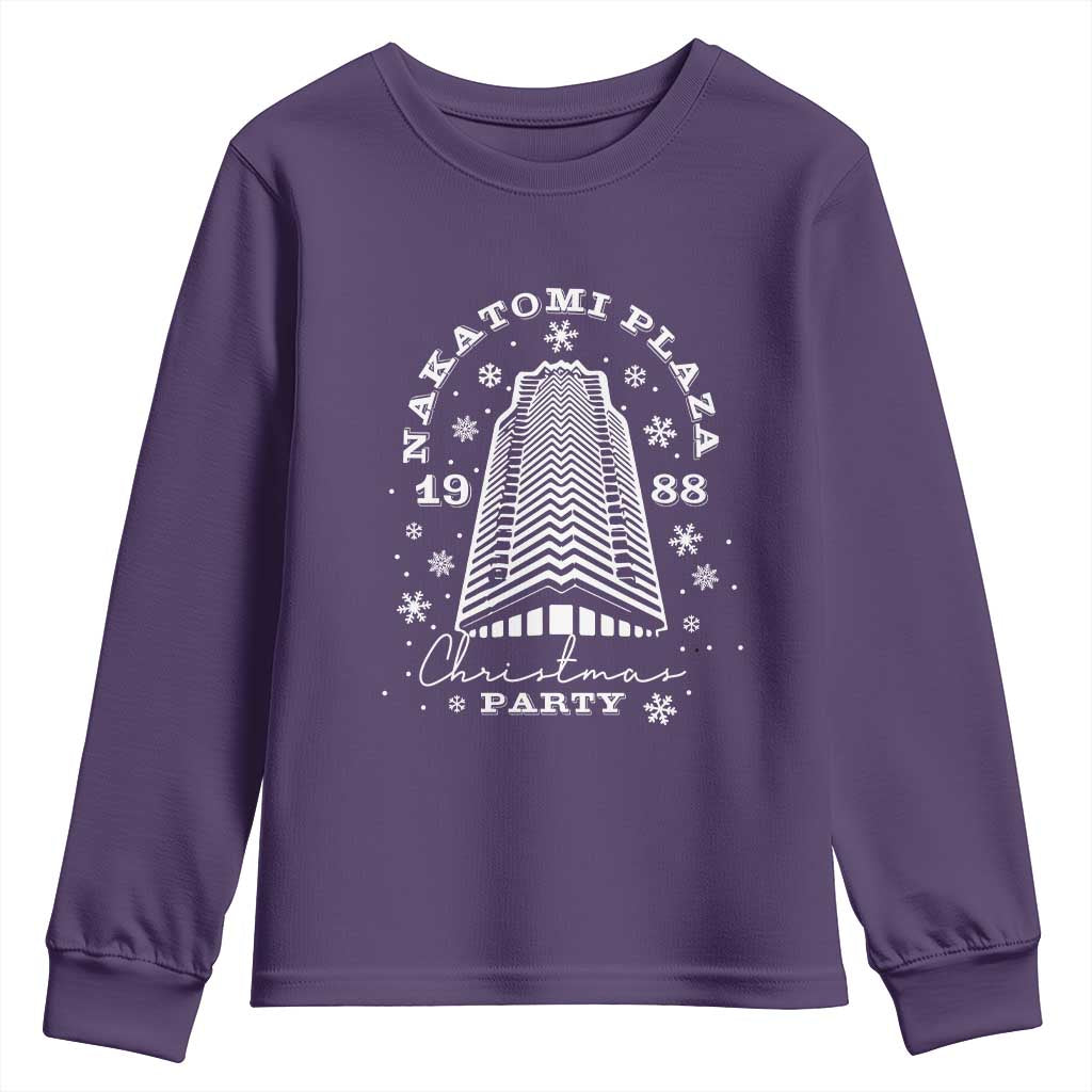 Nakatomi Plaza Christmas Party 1988 Youth Sweatshirt Funny 80's Xmas Movie TS10 Purple Print Your Wear