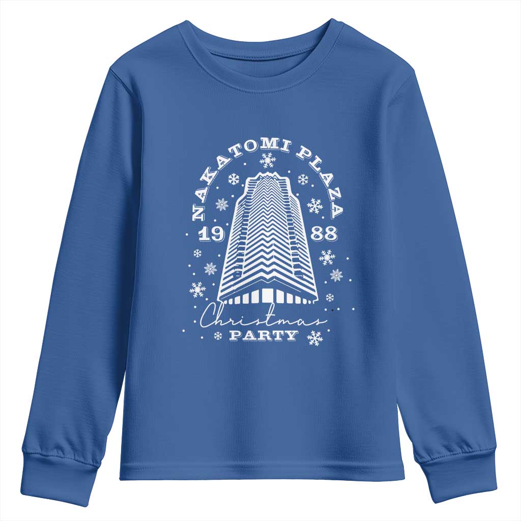 Nakatomi Plaza Christmas Party 1988 Youth Sweatshirt Funny 80's Xmas Movie TS10 Royal Blue Print Your Wear
