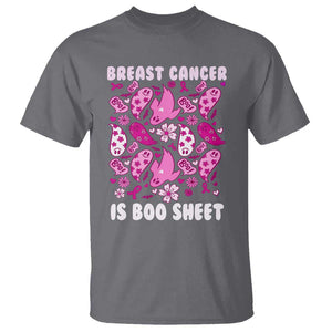 In October We Wear Pink T Shirt Ghost Breast Cancer Is Boo Sheet TS10 Charcoal Print Your Wear