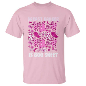 In October We Wear Pink T Shirt Ghost Breast Cancer Is Boo Sheet TS10 Light Pink Print Your Wear