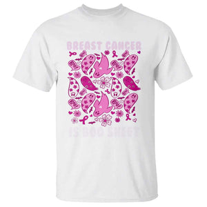 In October We Wear Pink T Shirt Ghost Breast Cancer Is Boo Sheet TS10 White Print Your Wear
