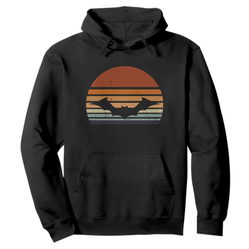 Vintage Retro Fall Halloween Bat Hoodie TS10 Black Print Your Wear