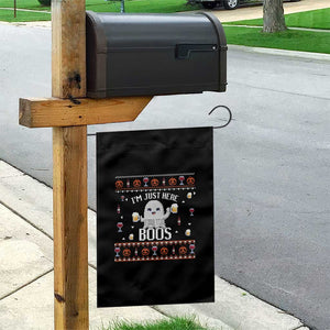 Im Just Here for the Boos Funny Gift Halloween Ghost with Beer Garden Flag Ugly Halloween Sweater TS10 Print Your Wear