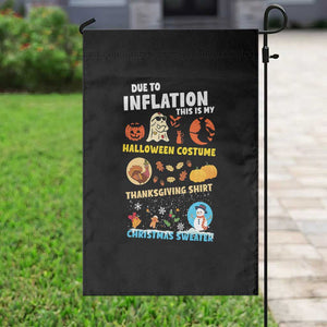 Happy Hallothanksmas Garden Flag My Spooky Halloween Thanksgiving Ugly Christmas Costume TS10 Print Your Wear