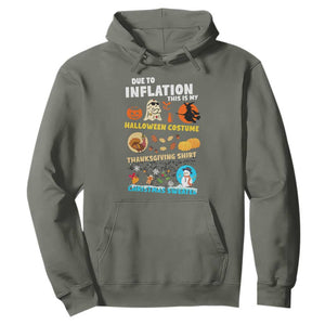 Happy Hallothanksmas Hoodie My Spooky Halloween Thanksgiving Ugly Christmas Costume TS10 Military Green Print Your Wear