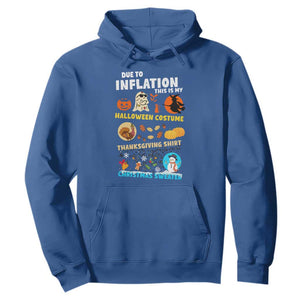 Happy Hallothanksmas Hoodie My Spooky Halloween Thanksgiving Ugly Christmas Costume TS10 Royal Blue Print Your Wear