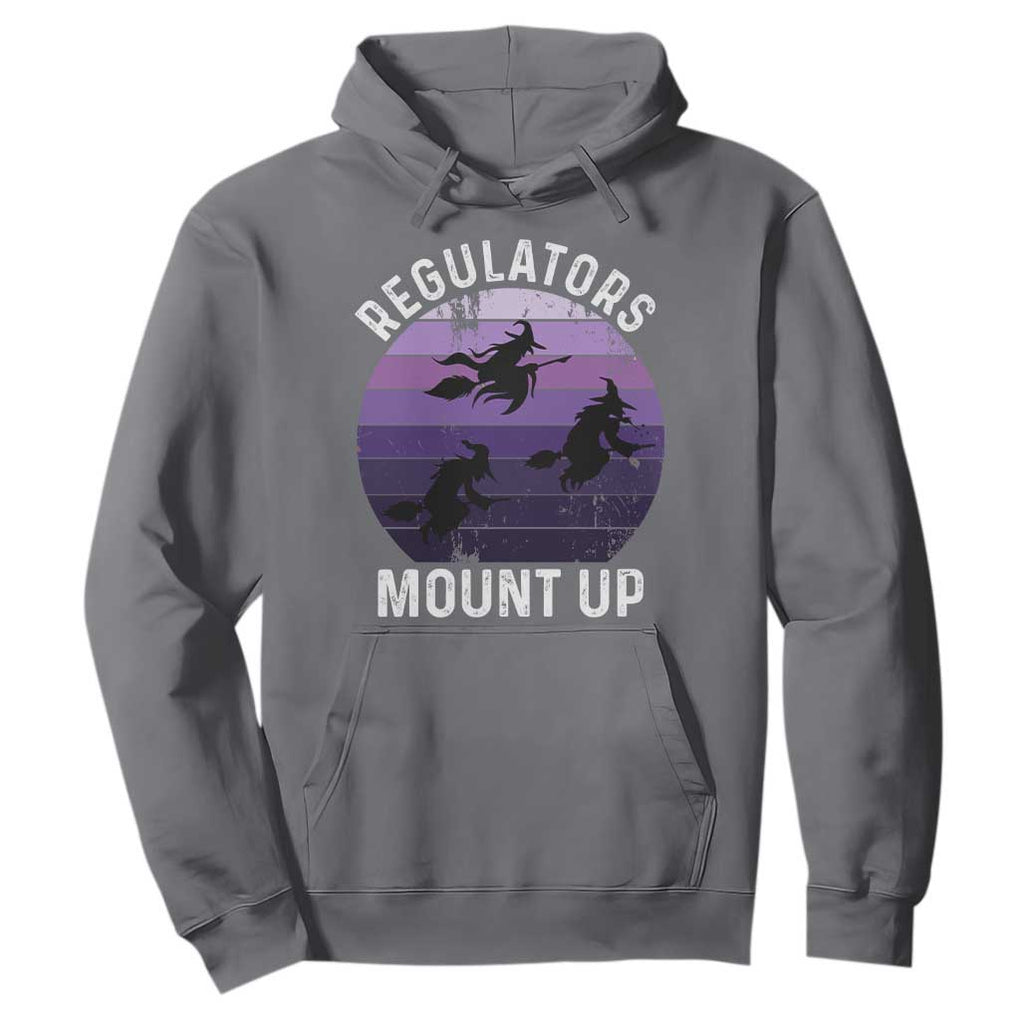 Funny Halloween Witch Hoodie Regulators Mount UpWitchy Vibes TS10 Charcoal Print Your Wear