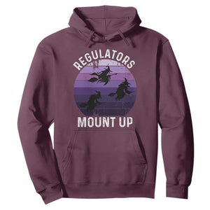 Funny Halloween Witch Hoodie Regulators Mount UpWitchy Vibes TS10 Maroon Print Your Wear