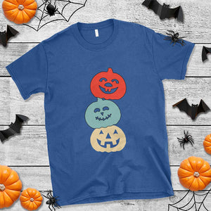 Vintage Halloween Pumpkin Funny Retro Gift T Shirt Cute Spooky Season Clothing TS10 Royal Blue Print Your Wear