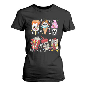 Horror Movie Summer Popsicle Halloween Ice Cream Summerween T Shirt For Women TS10 Black Print Your Wear