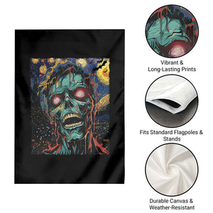 Horror Halloween Skull Garden Flag Van Gogh Starry Night TS10 Print Your Wear