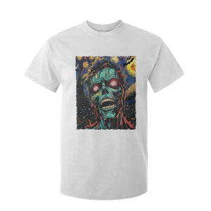 Horror Halloween Skull T Shirt For Kid Van Gogh Starry Night TS10 White Print Your Wear