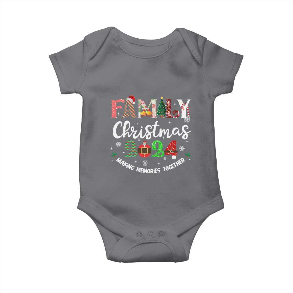 Matching Family Christmas 2024 Baby Onesie Funny Group Xmas Festive Mom Dad Kids Tees TS10 Charcoal Print Your Wear