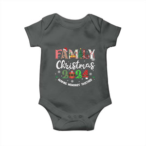 Matching Family Christmas 2024 Baby Onesie Funny Group Xmas Festive Mom Dad Kids Tees TS10 Dark Heather Print Your Wear