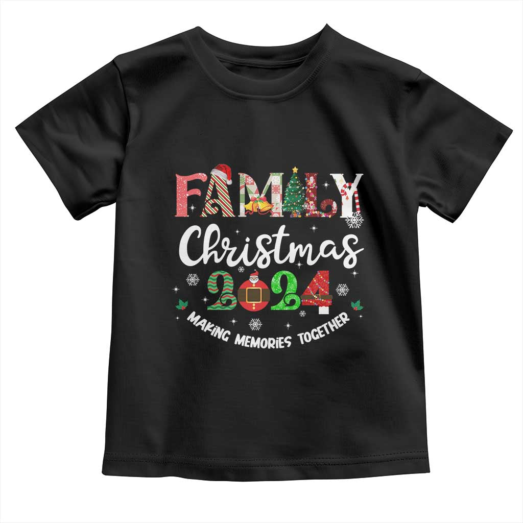 Matching Family Christmas 2024 Baby Shirt Funny Group Xmas Festive Mom Dad Kids Tees TS10 Black Print Your Wear