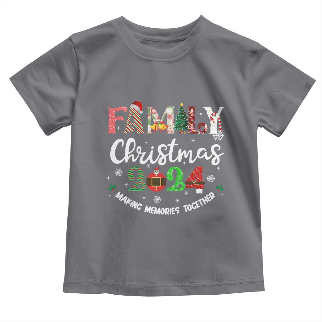 Matching Family Christmas 2024 Baby Shirt Funny Group Xmas Festive Mom Dad Kids Tees TS10 Charcoal Print Your Wear