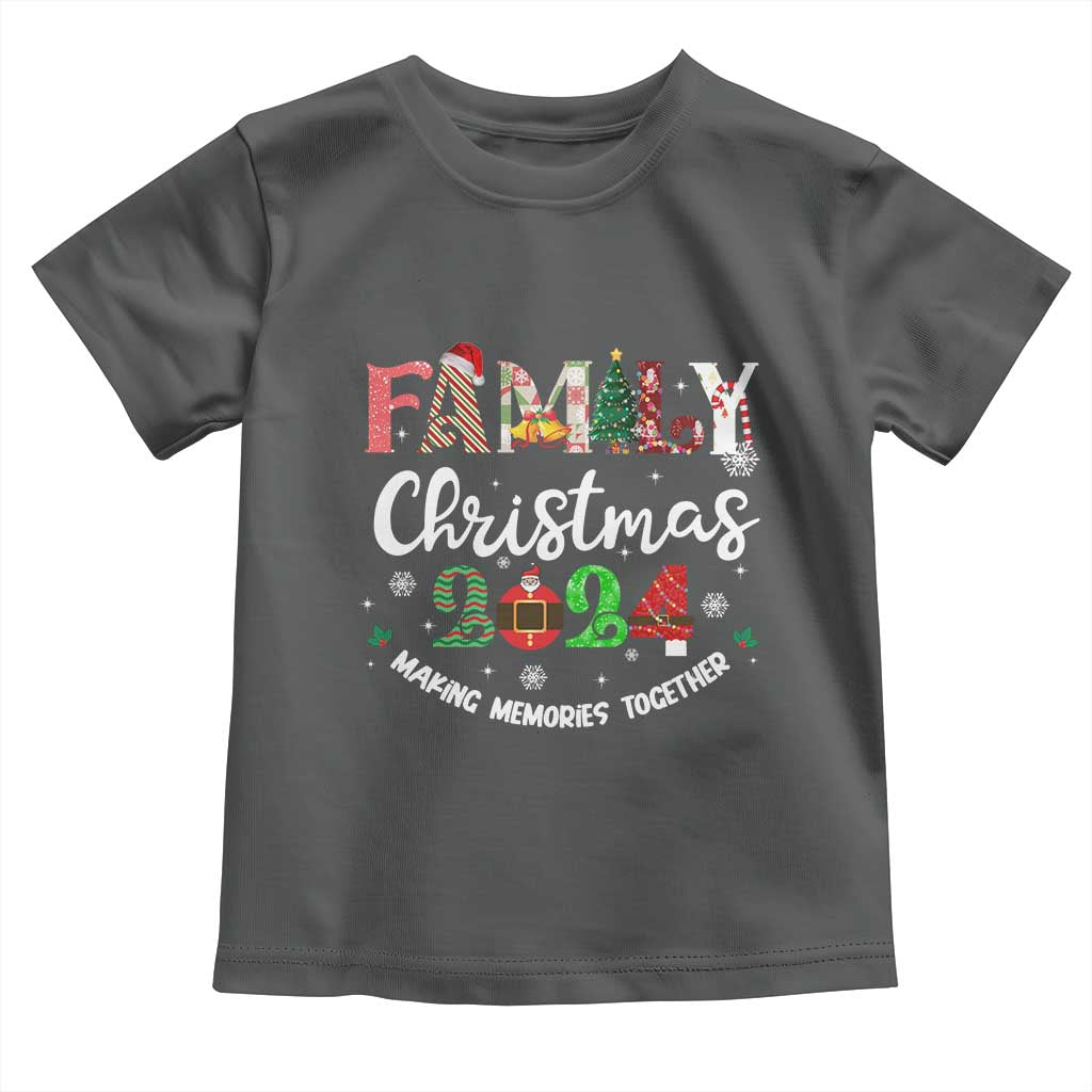 Matching Family Christmas 2024 Baby Shirt Funny Group Xmas Festive Mom Dad Kids Tees TS10 Dark Heather Print Your Wear
