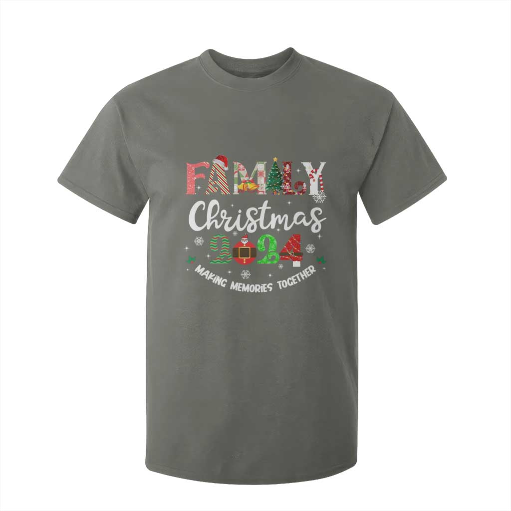 Matching Family Christmas 2024 T Shirt For Kid Funny Group Xmas Festive Mom Dad Kids Tees TS10 Military Green Print Your Wear