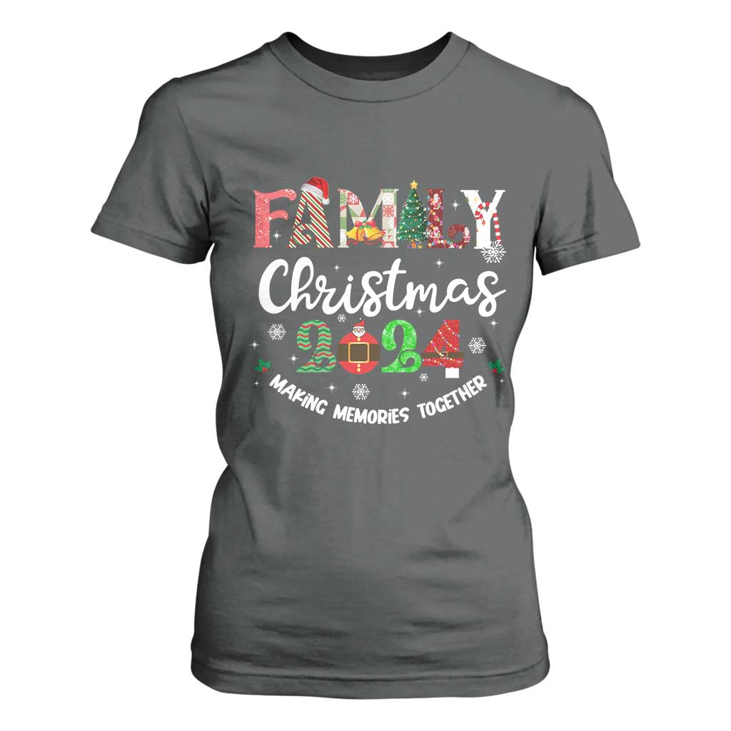 Matching Family Christmas 2024 T Shirt For Women Funny Group Xmas Festive Mom Dad Kids Tees TS10 Dark Heather Print Your Wear