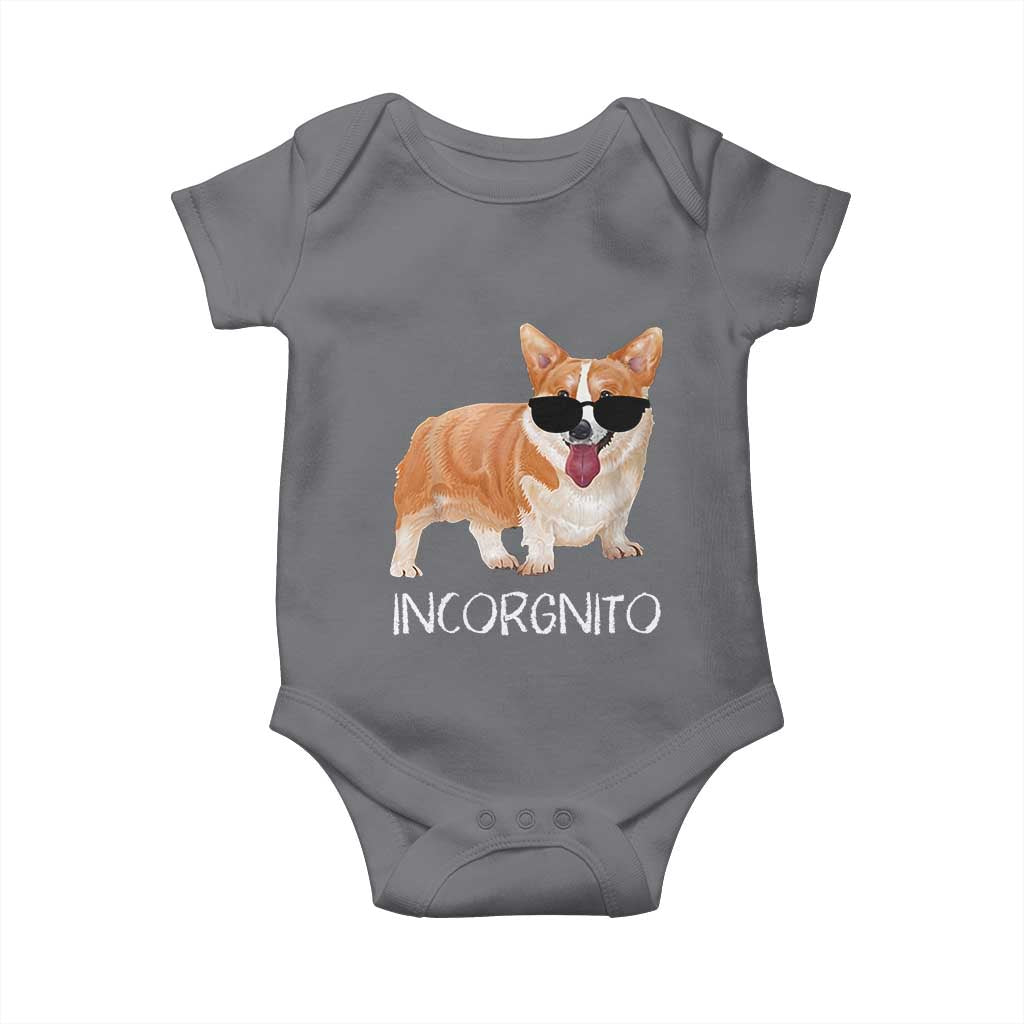 Incorgnito Funny Welsh Corgi Owner Dog Lover Baby Onesie TS10 Charcoal Print Your Wear