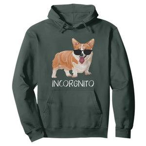 Incorgnito Funny Welsh Corgi Owner Dog Lover Hoodie TS10 Dark Forest Green Print Your Wear