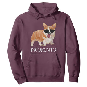Incorgnito Funny Welsh Corgi Owner Dog Lover Hoodie TS10 Maroon Print Your Wear