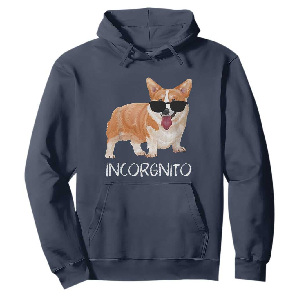 Incorgnito Funny Welsh Corgi Owner Dog Lover Hoodie TS10 Navy Print Your Wear