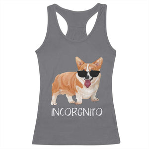 Incorgnito Funny Welsh Corgi Owner Dog Lover Racerback Tank Top TS10 Charcoal Print Your Wear