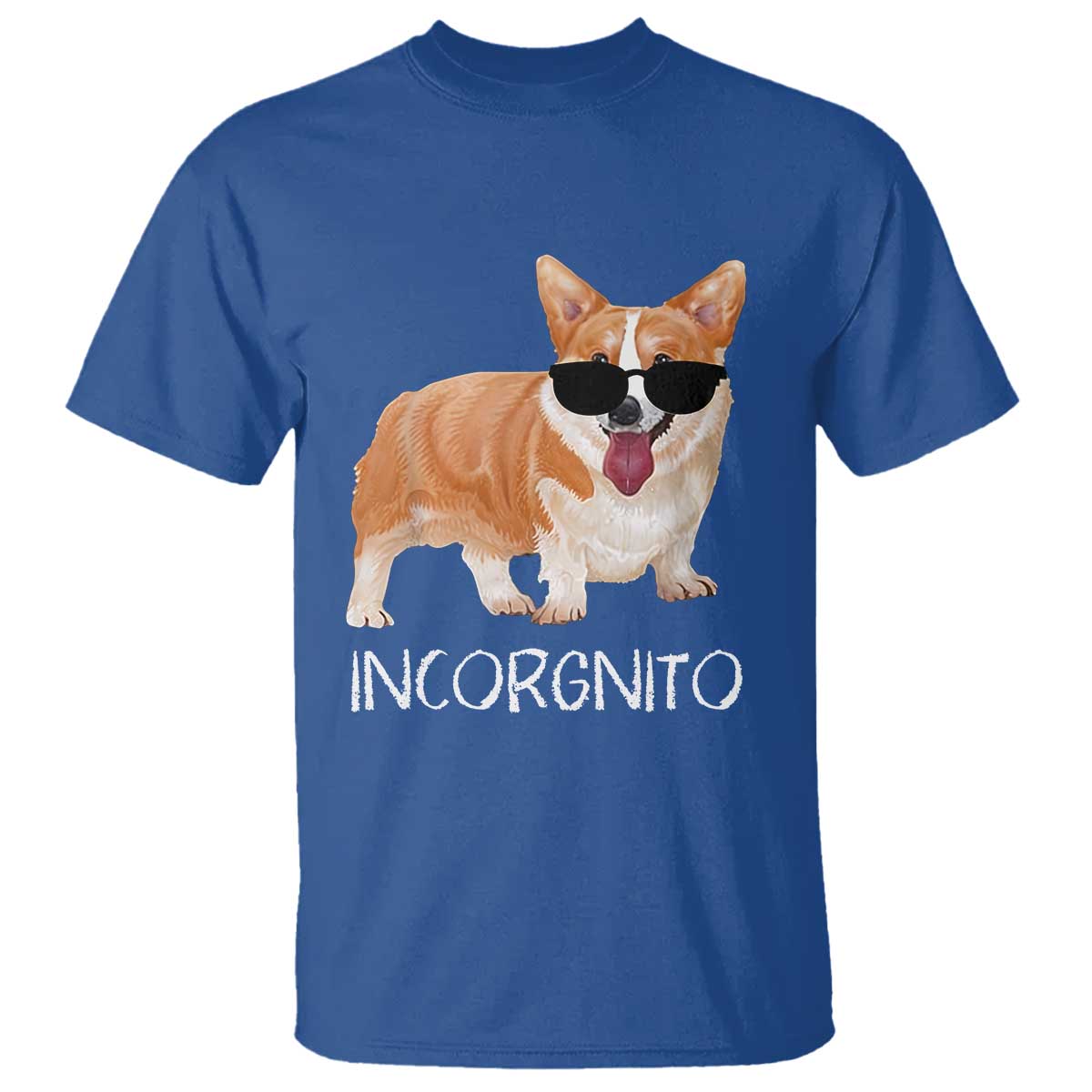 Incorgnito Funny Welsh Corgi Owner Dog Lover T Shirt TS10 Royal Blue Print Your Wear