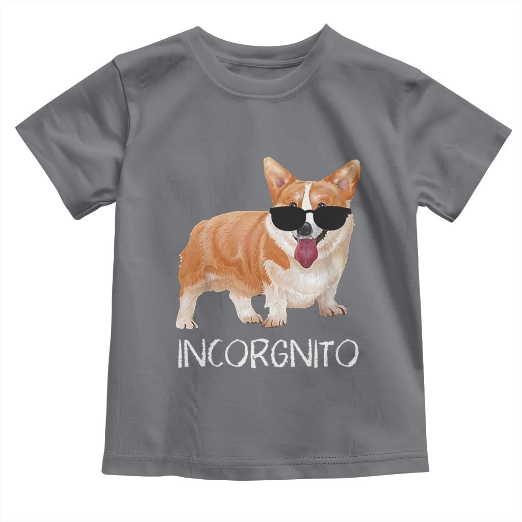 Incorgnito Funny Welsh Corgi Owner Dog Lover Toddler T Shirt TS10 Charcoal Print Your Wear