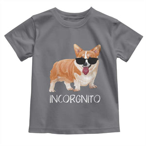 Incorgnito Funny Welsh Corgi Owner Dog Lover Toddler T Shirt TS10 Charcoal Print Your Wear