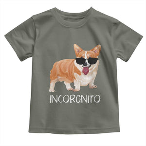 Incorgnito Funny Welsh Corgi Owner Dog Lover Toddler T Shirt TS10 Military Green Print Your Wear