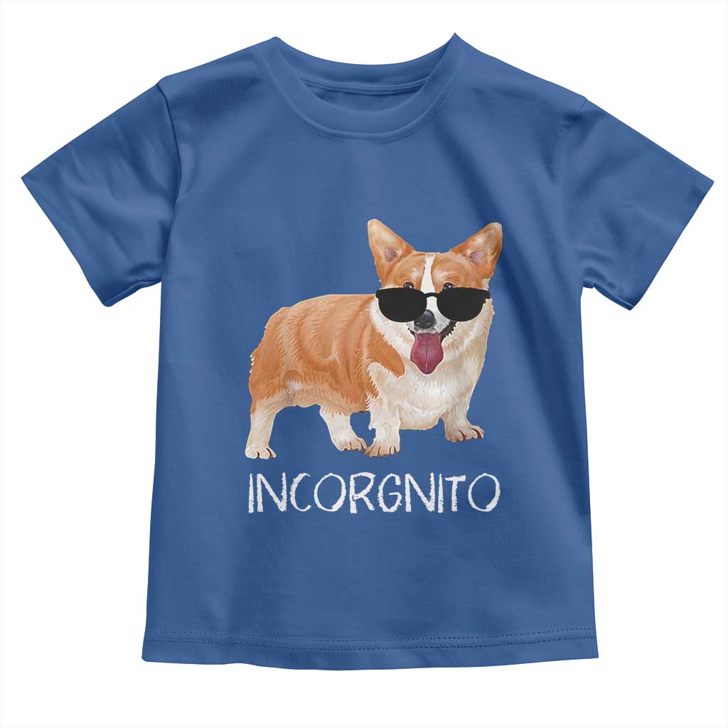 Incorgnito Funny Welsh Corgi Owner Dog Lover Toddler T Shirt TS10 Royal Blue Print Your Wear