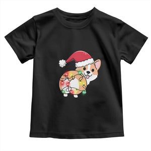 Christmas Corgi Dog Baby Shirt Cute Animal Pet Puppy Lover Gift Xmas Lights TS10 Black Print Your Wear