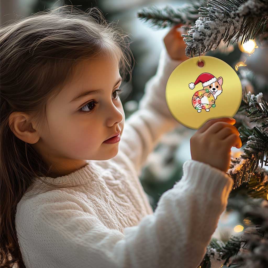 Christmas Corgi Dog Christmas Ornament Cute Animal Pet Puppy Lover Gift Xmas Lights TS10 Print Your Wear