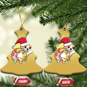 Christmas Corgi Dog Christmas Ornament Cute Animal Pet Puppy Lover Gift Xmas Lights TS10 Christmas Tree Gold Print Your Wear