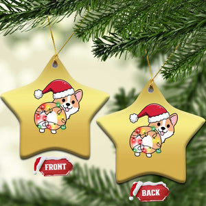 Christmas Corgi Dog Christmas Ornament Cute Animal Pet Puppy Lover Gift Xmas Lights TS10 Star Gold Print Your Wear