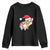 Christmas Corgi Dog Youth Sweatshirt Cute Animal Pet Puppy Lover Gift Xmas Lights TS10 Black Print Your Wear